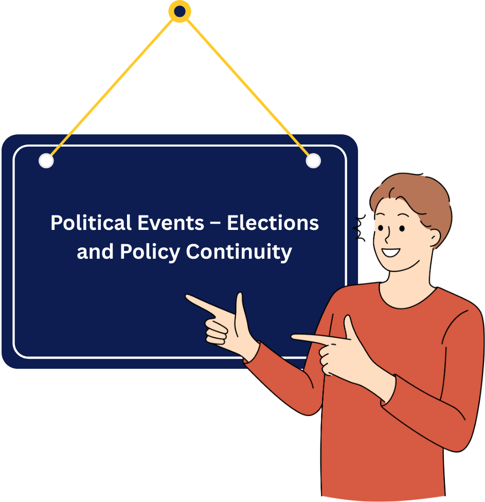 Political Events – Elections and Policy Continuity