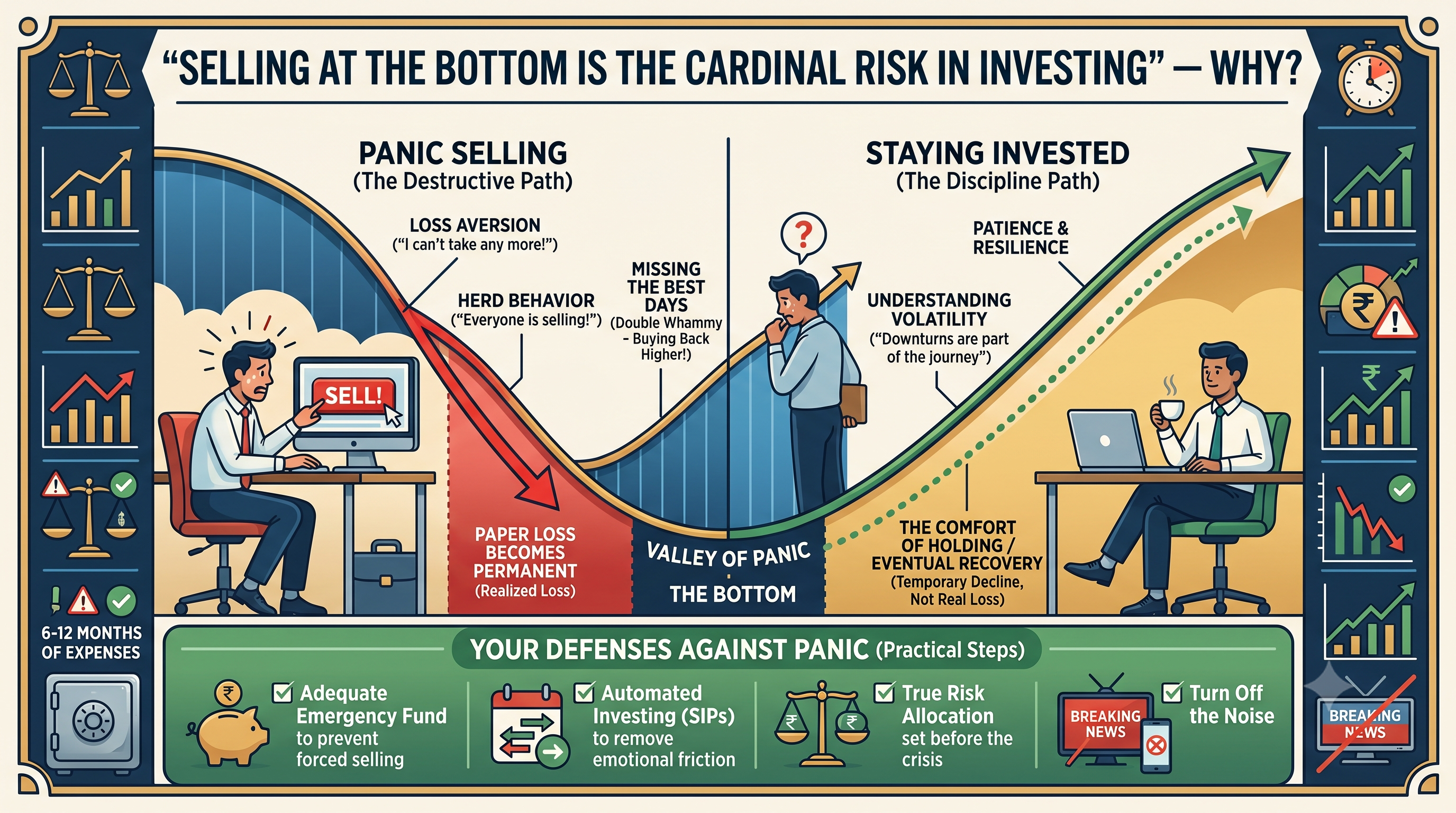 Selling at the Bottom is Cardinal Risk in Investing