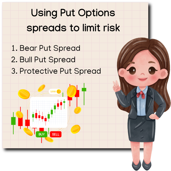 Using Put Options spreads to limit risk