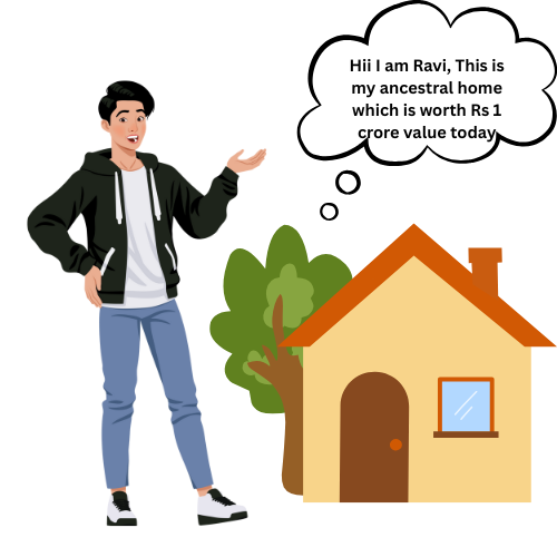 Hii, I am Ravi, This is my ancestral home which is worth Rs 1 crore value today