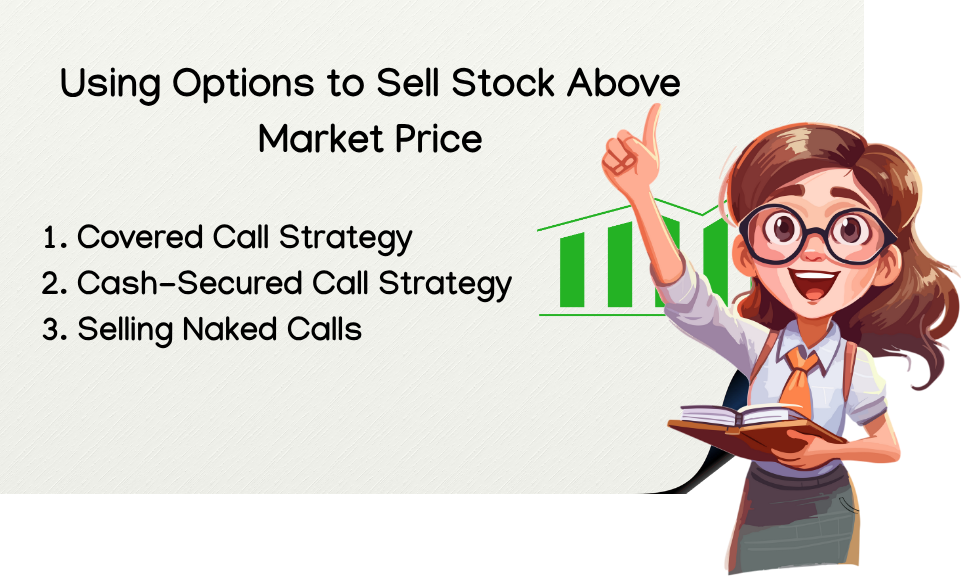 Using Options to Sell Stock Above Market Price